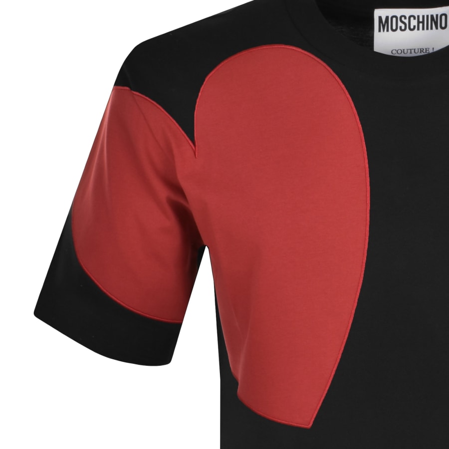 【関税込み】Moschino ブラック Loop Tシャツ Moschino logo-print Cotton T-shirt | Black | FARFETCH